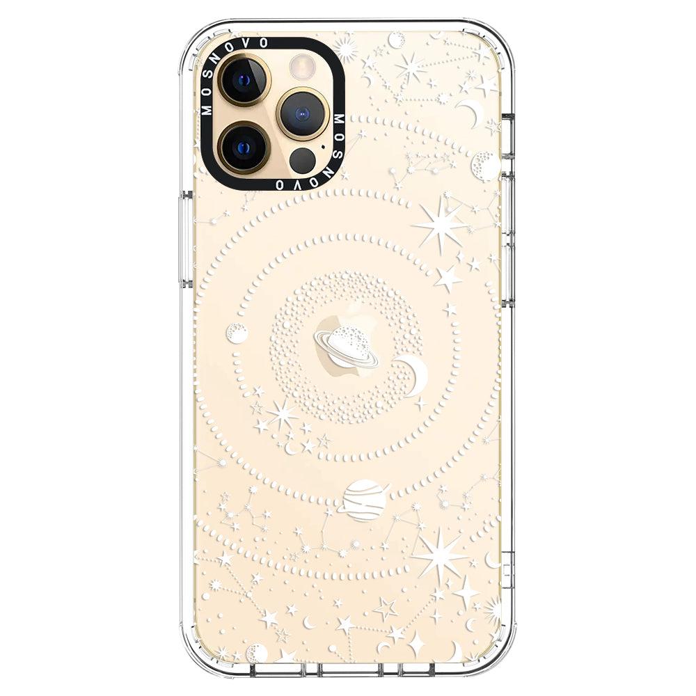 White Galaxy Phone Case - iPhone 12 Pro Max Case - MOSNOVO