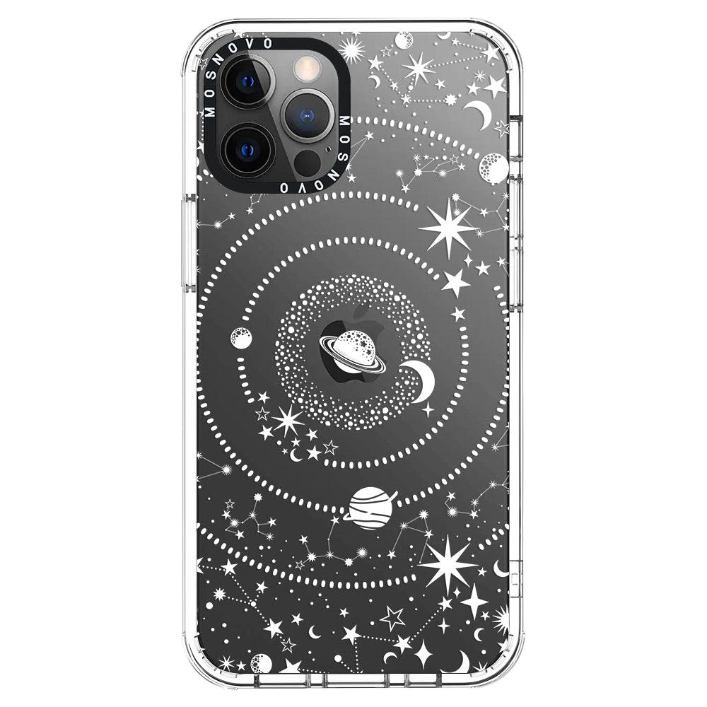 White Galaxy Phone Case - iPhone 12 Pro Max Case - MOSNOVO