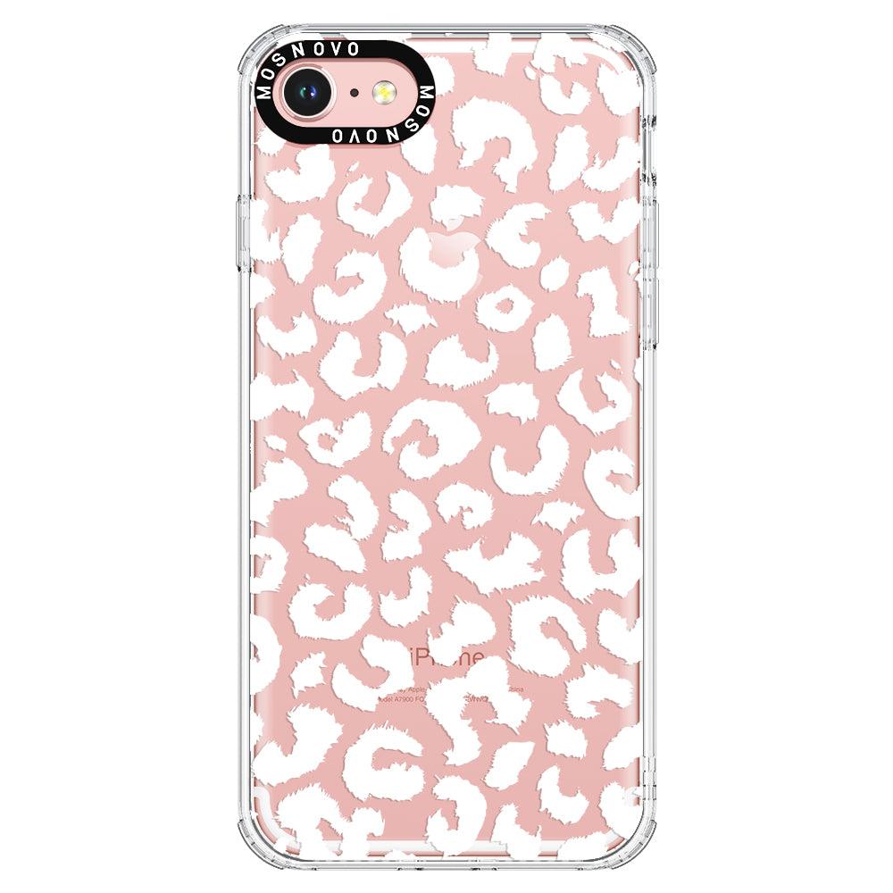 White Leopard Phone Case - iPhone 8 Case - MOSNOVO