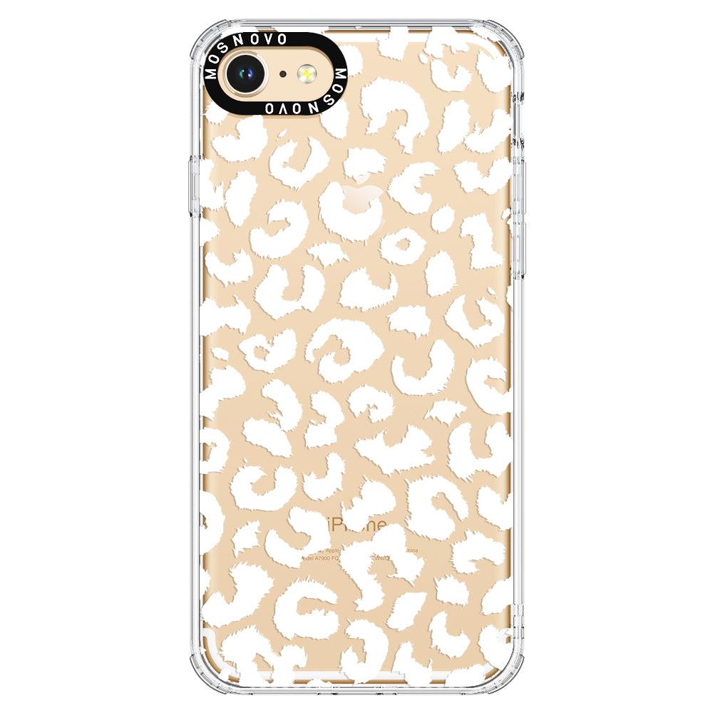 White Leopard Phone Case - iPhone 8 Case - MOSNOVO