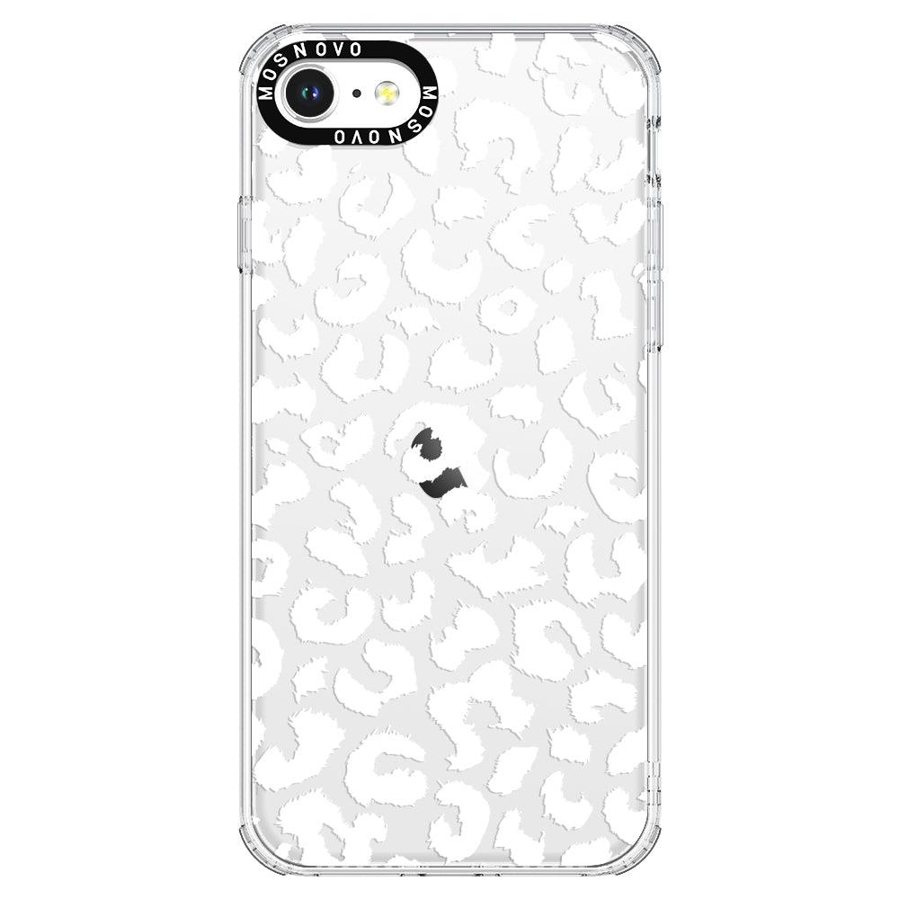 White Leopard Phone Case - iPhone 8 Case - MOSNOVO