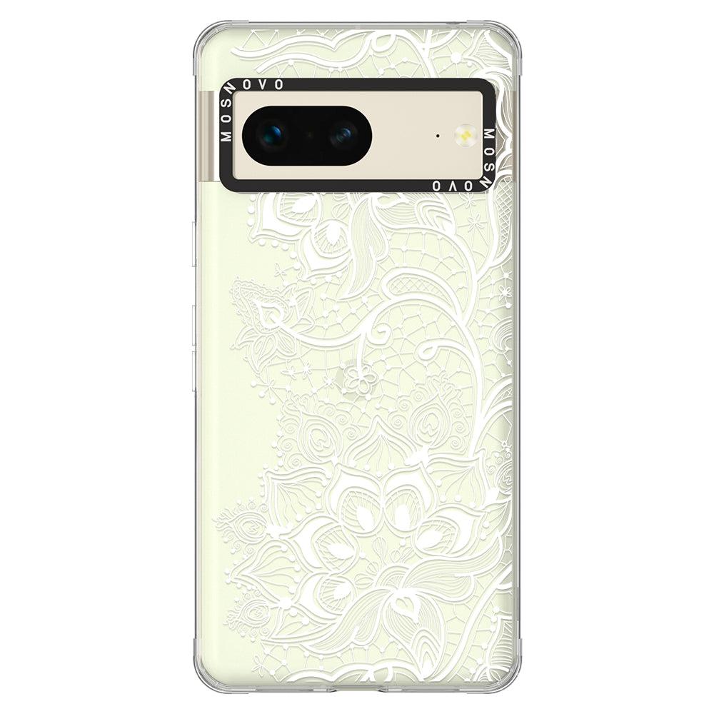 White Lotus Henna Phone Case - Google Pixel 7 Case - MOSNOVO