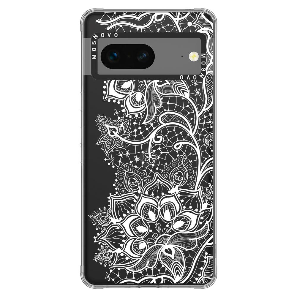 White Lotus Henna Phone Case - Google Pixel 7 Case - MOSNOVO