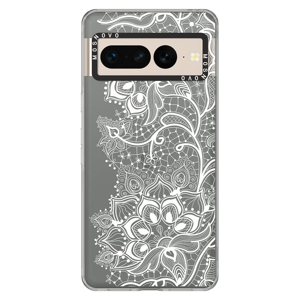 White Lotus Henna Phone Case - Google Pixel 7 Pro Case - MOSNOVO