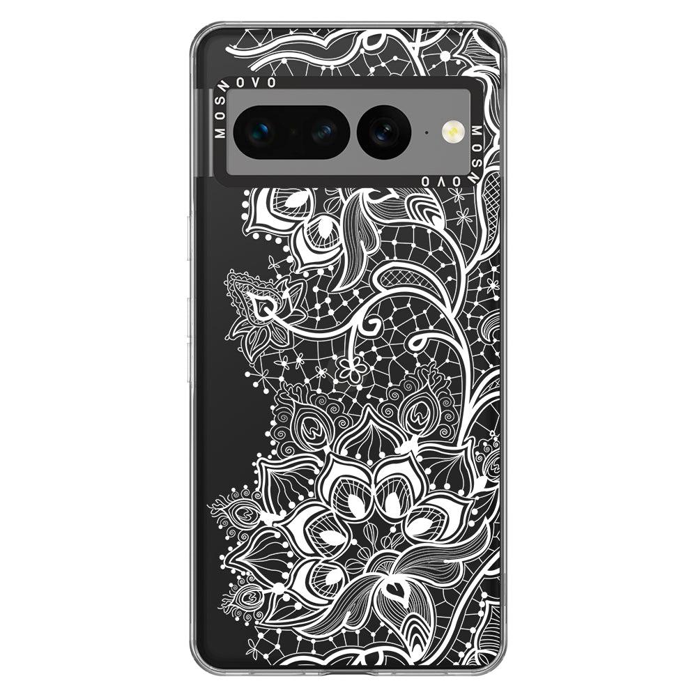 White Lotus Henna Phone Case - Google Pixel 7 Pro Case - MOSNOVO