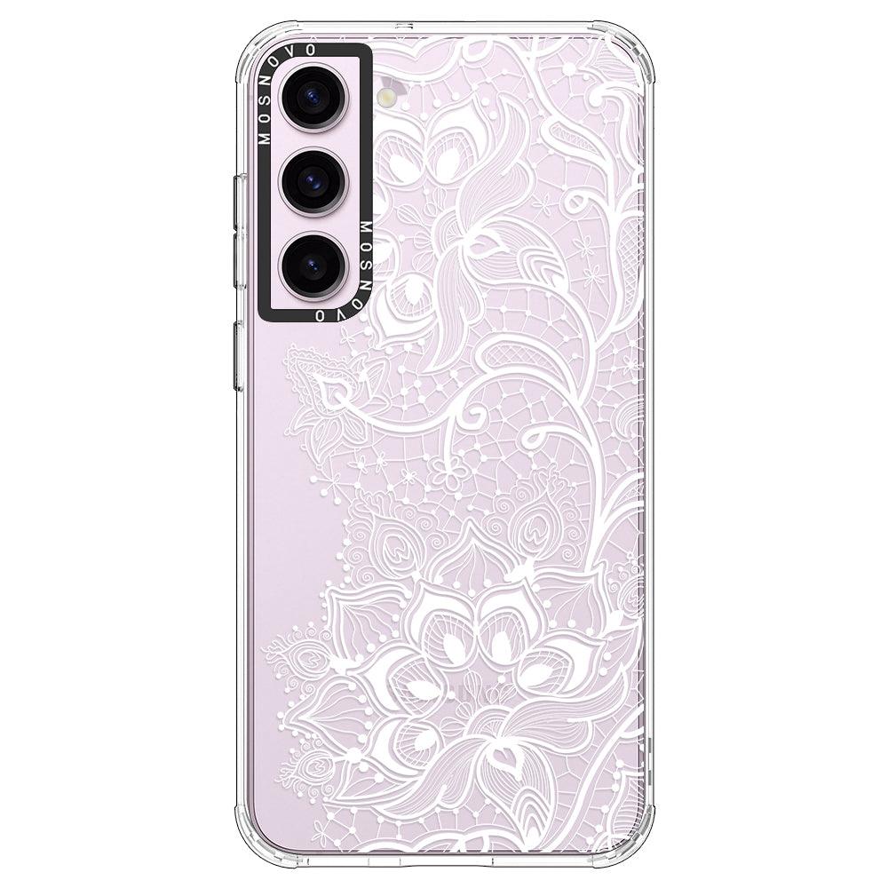 White Lotus Henna Phone Case - Samsung Galaxy S23 Case - MOSNOVO