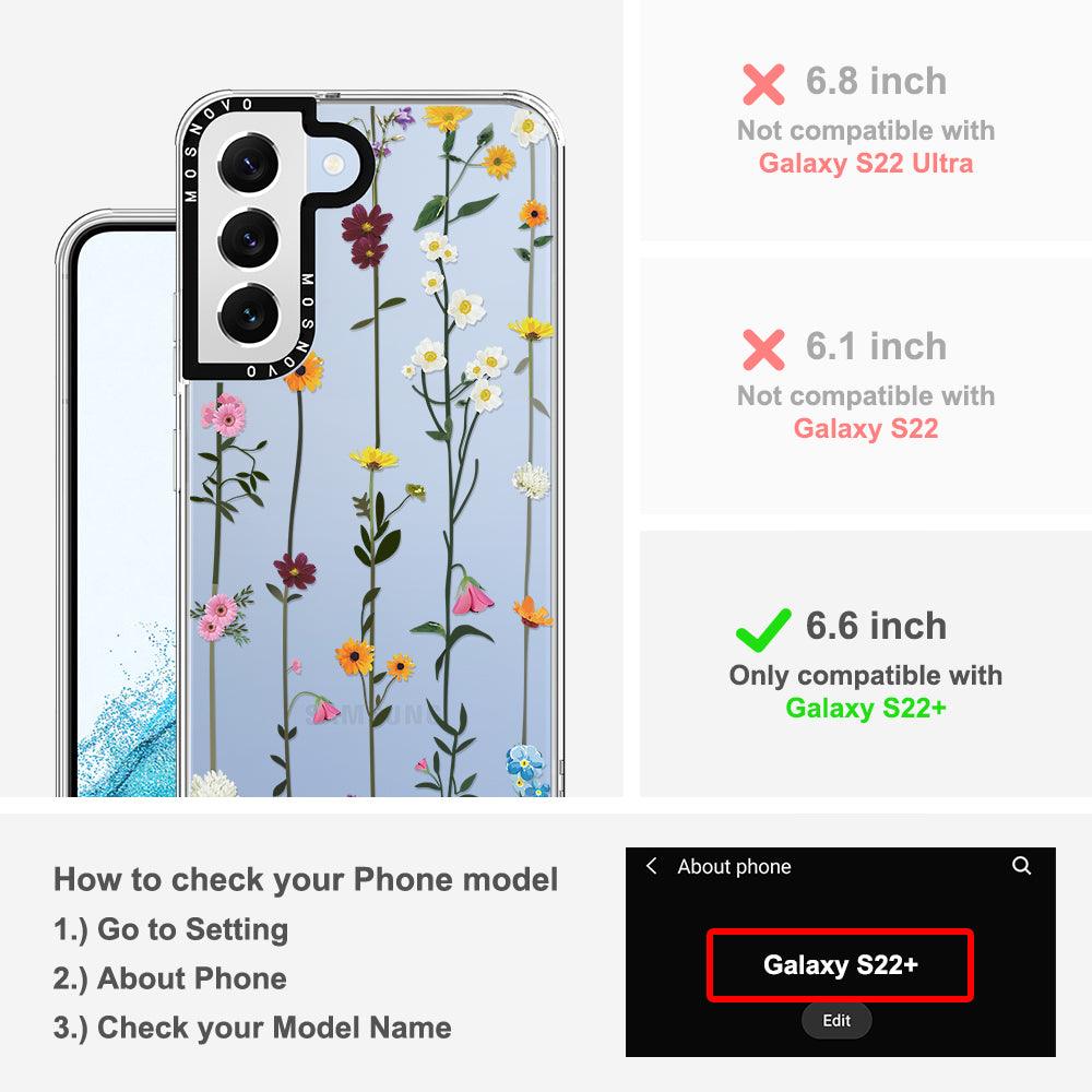 Wild Flowers Floral Phone Case - Samsung Galaxy S22 Plus Case - MOSNOVO