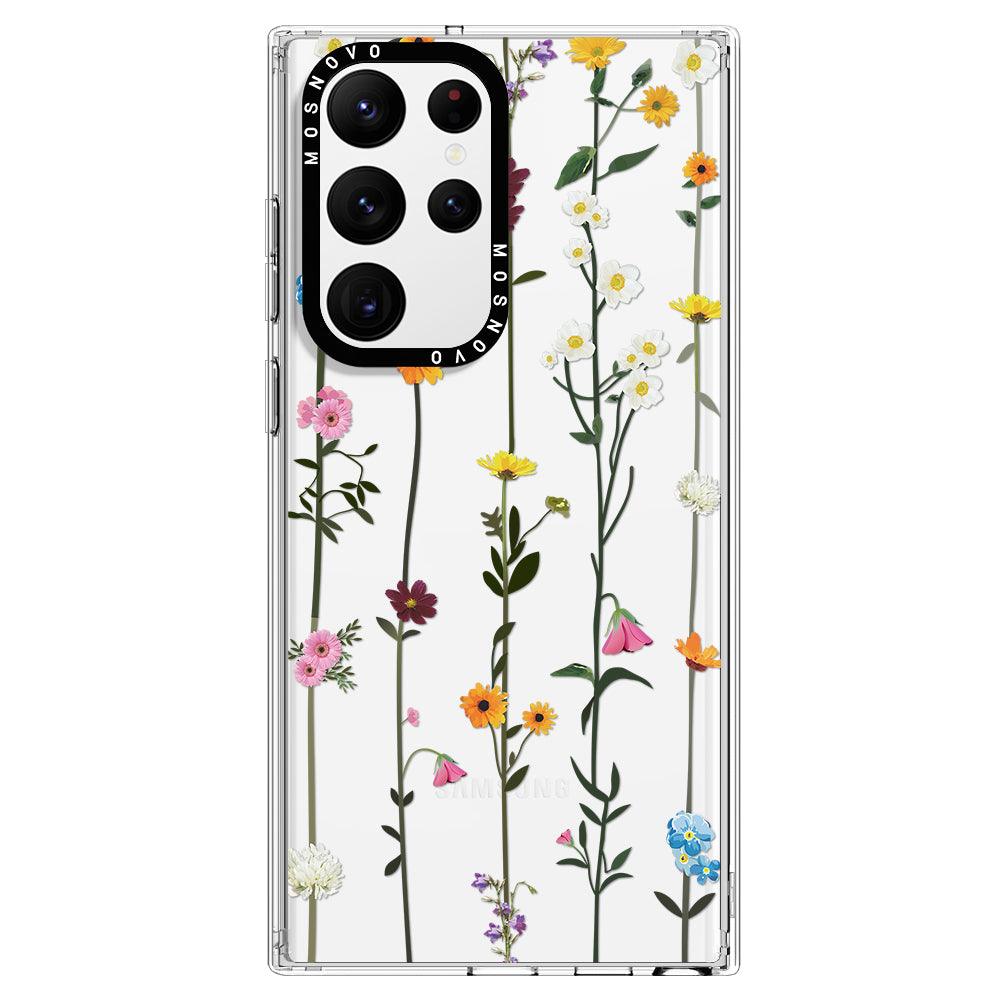 Wild Flowers Floral Phone Case - Samsung Galaxy S22 Ultra Case - MOSNOVO