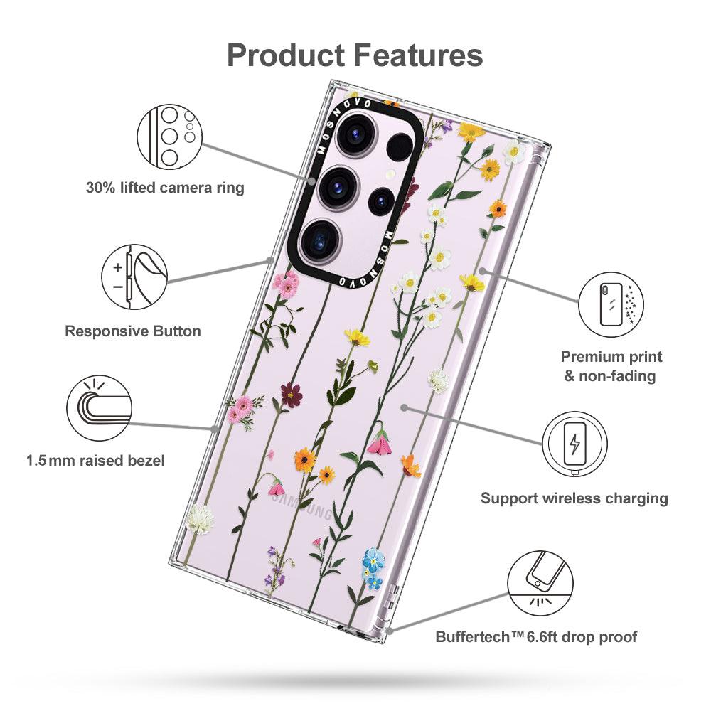 Wild Flowers Floral Phone Case - Samsung Galaxy S23 Ultra Case - MOSNOVO