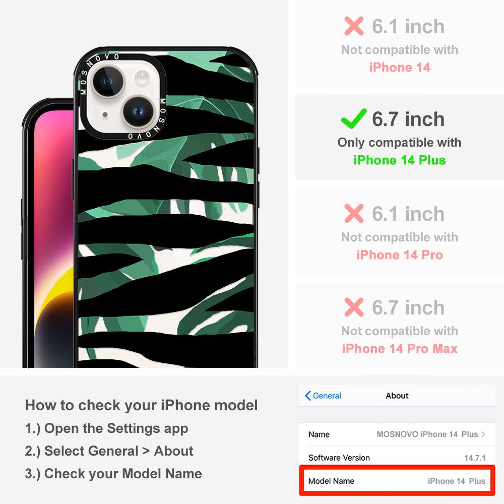Wild Zebra Phone Case - iPhone 14 Plus Case - MOSNOVO