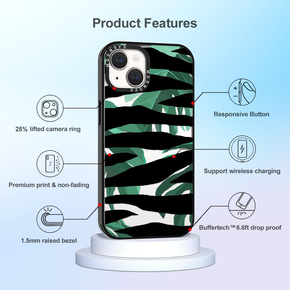 Wild Zebra Phone Case - iPhone 14 Plus Case - MOSNOVO