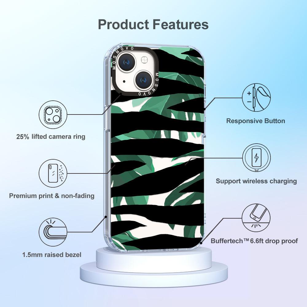 Wild Zebra Phone Case - iPhone 14 Plus Case - MOSNOVO