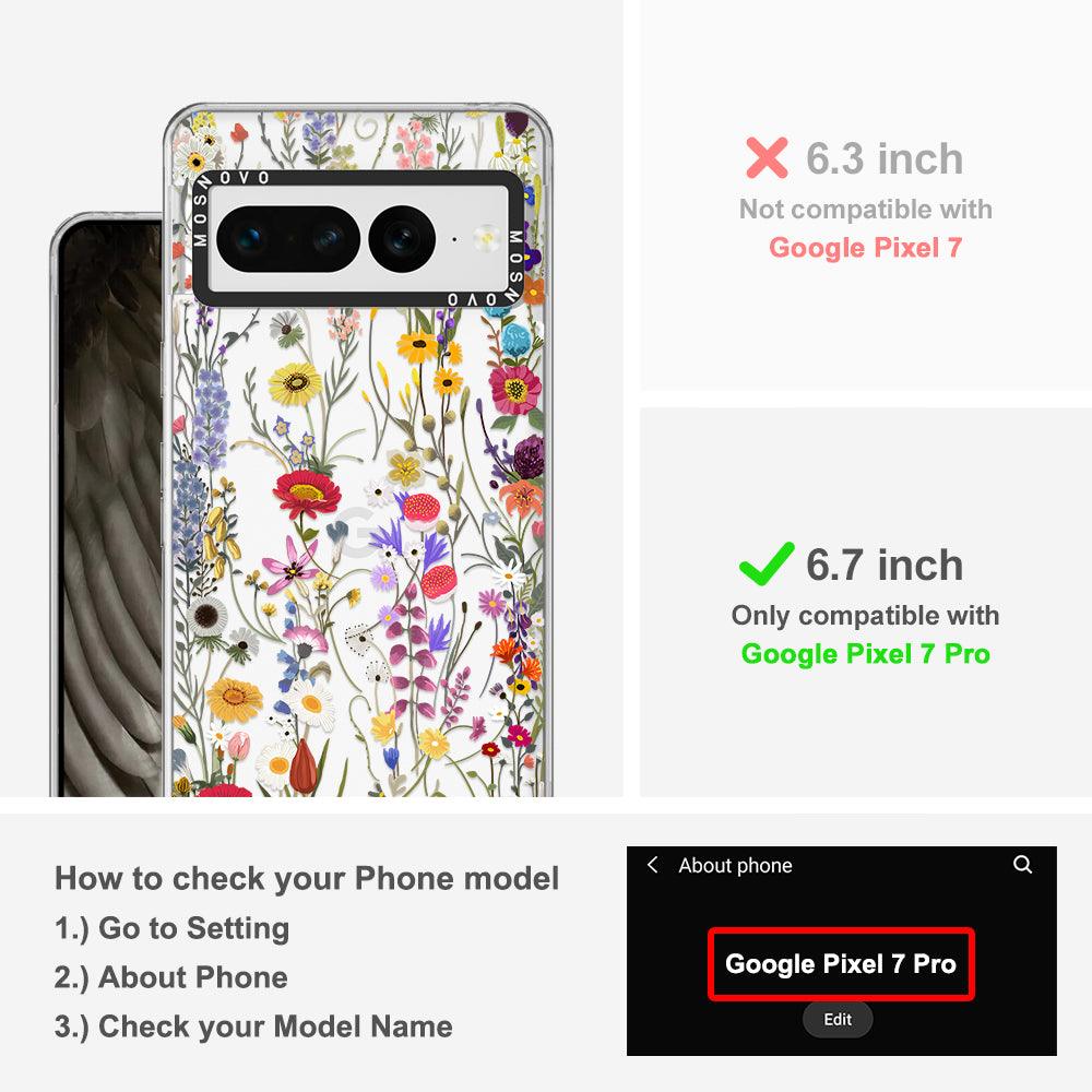 Wildflower Meadow Phone Case - Google Pixel 7 Pro Case - MOSNOVO