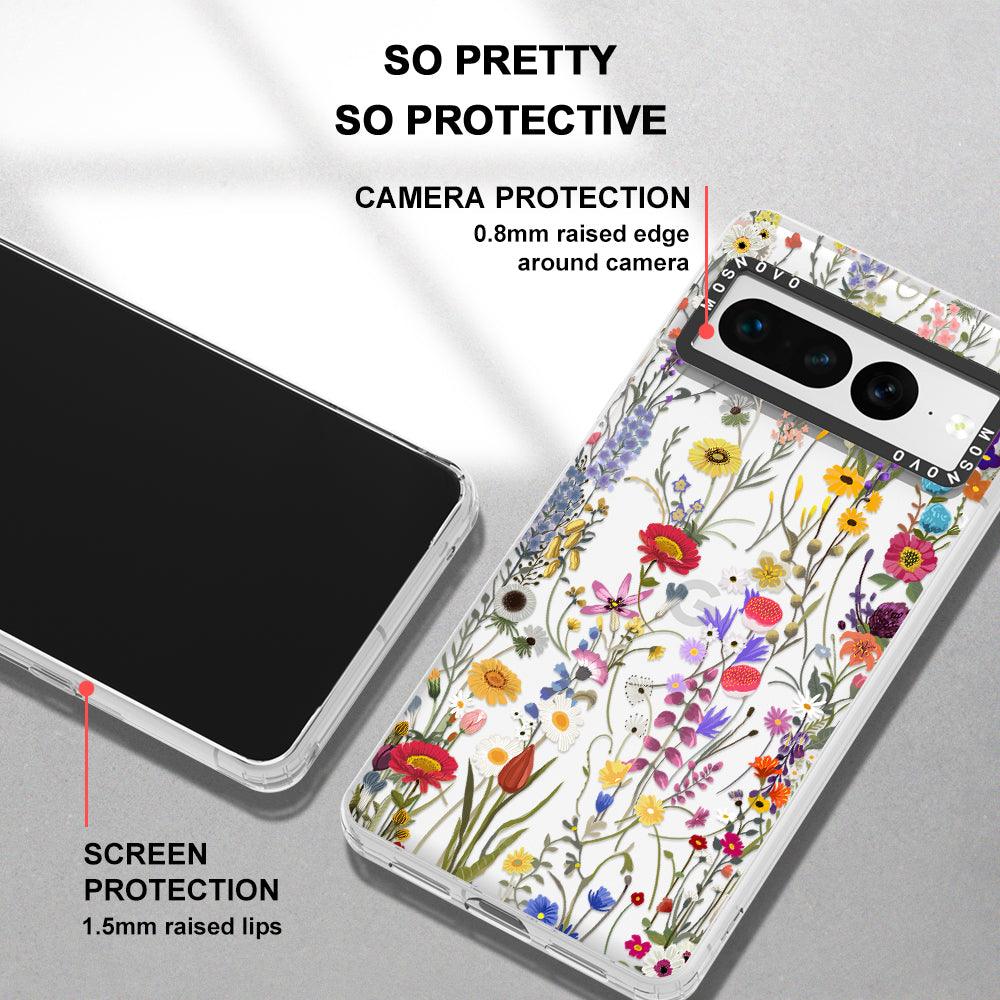 Wildflower Meadow Phone Case - Google Pixel 7 Pro Case - MOSNOVO