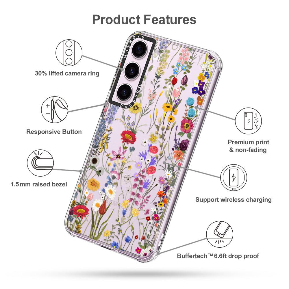 Wildflower Meadow Phone Case - Samsung Galaxy S23 Case - MOSNOVO