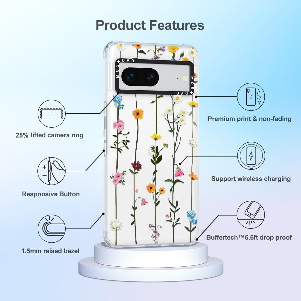 Wildflowers Floral Phone Case - Google Pixel 7 Case - MOSNOVO