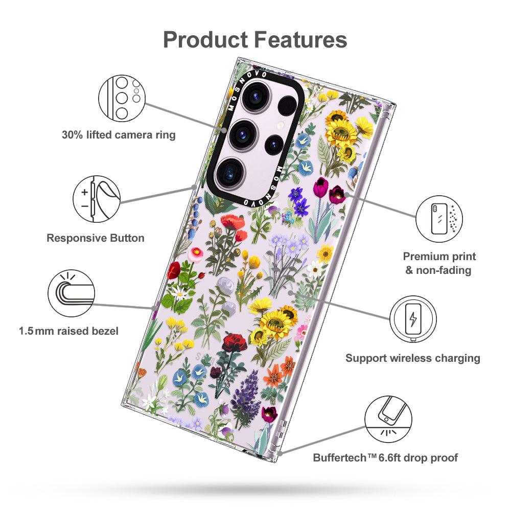 Wildflowers Phone Case - Samsung Galaxy S23 Ultra Case - MOSNOVO