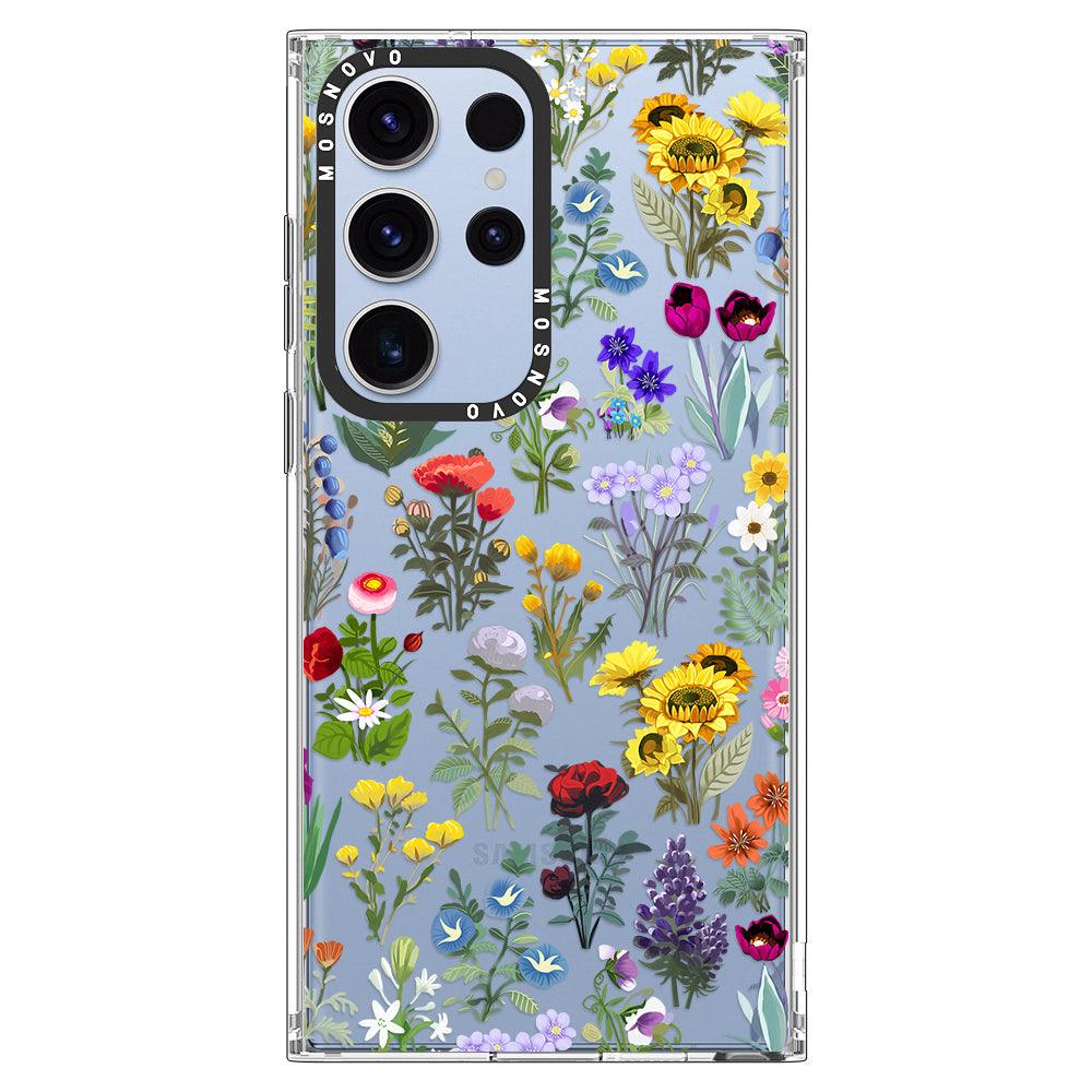 Wildflowers Phone Case - Samsung Galaxy S23 Ultra Case - MOSNOVO