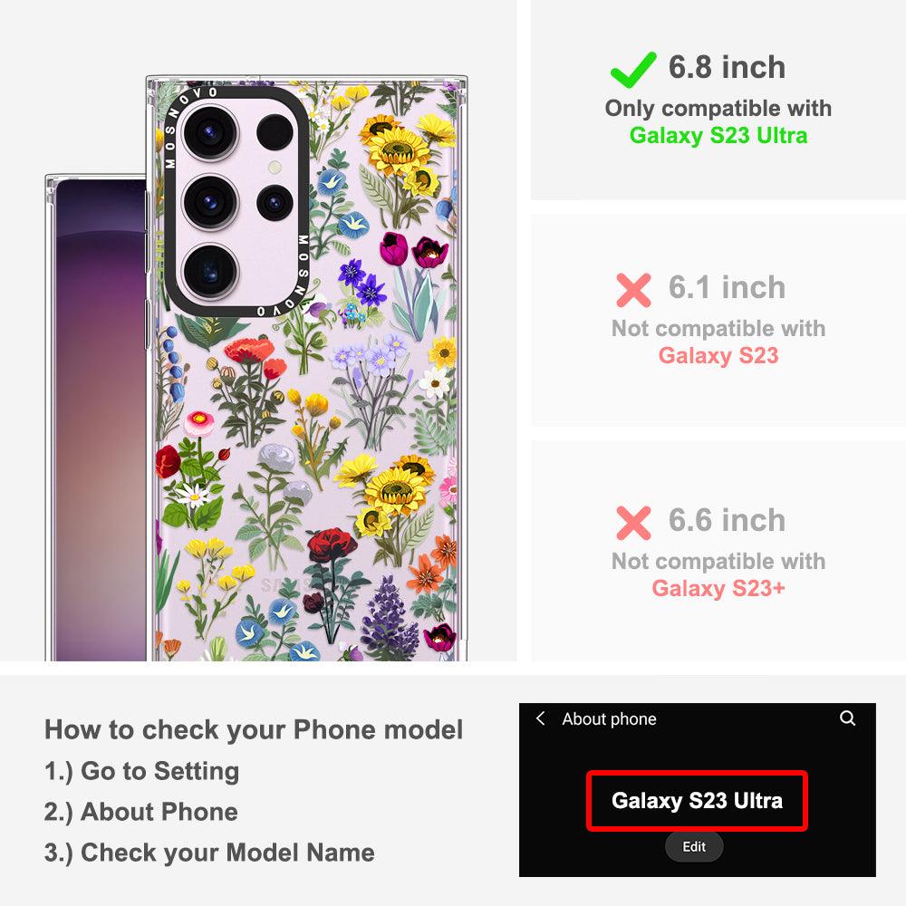 Wildflowers Phone Case - Samsung Galaxy S23 Ultra Case - MOSNOVO