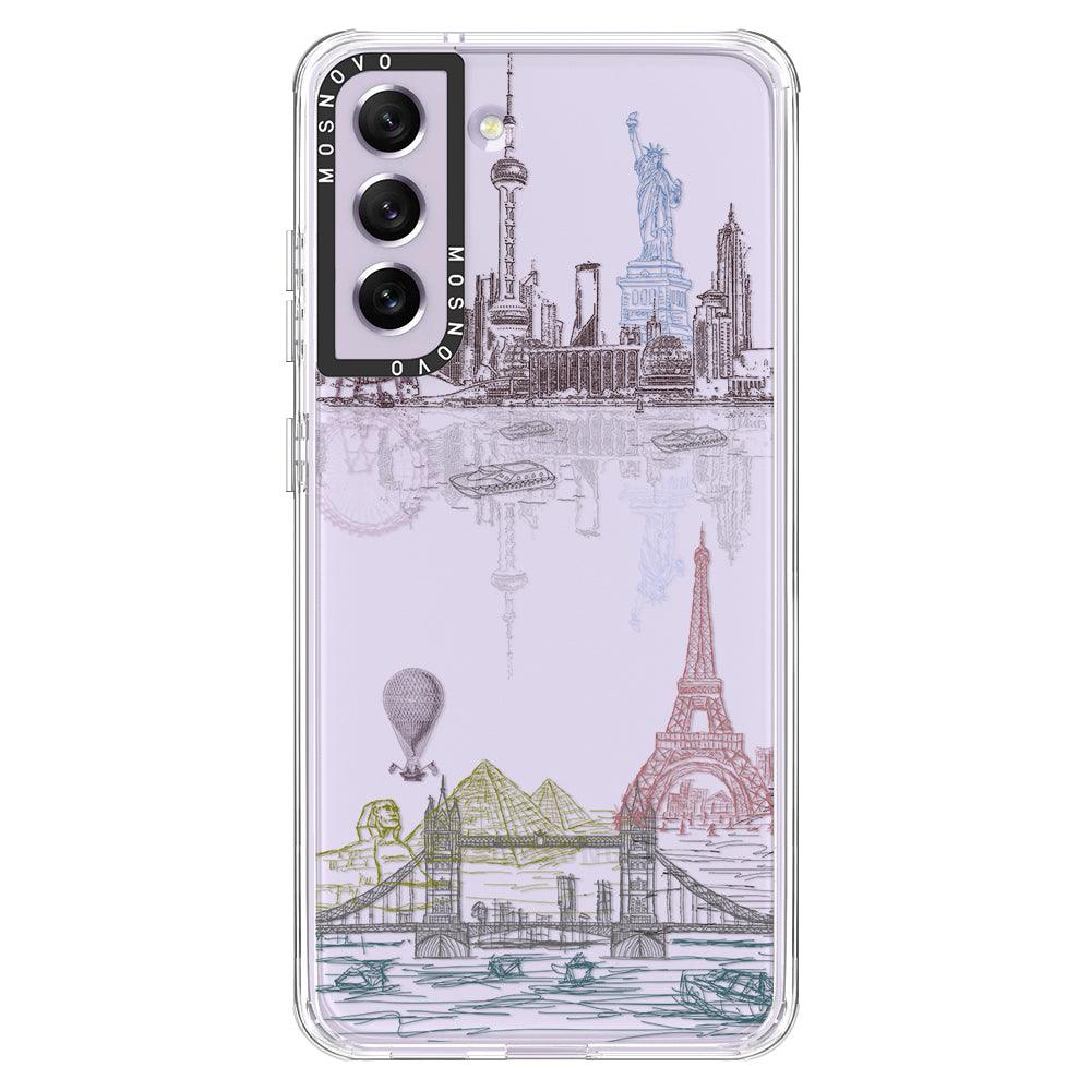 World Landscape Phone Case - Samsung Galaxy S21 FE Case - MOSNOVO