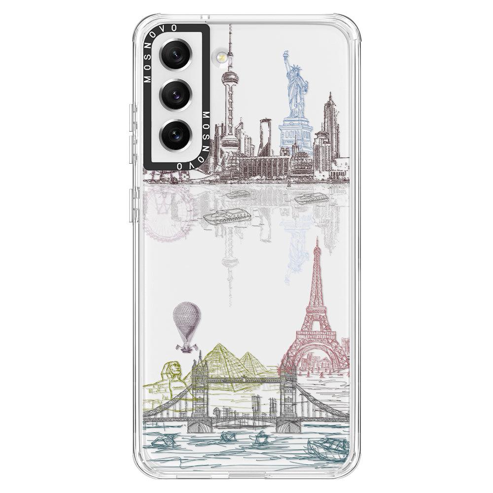 World Landscape Phone Case - Samsung Galaxy S21 FE Case - MOSNOVO