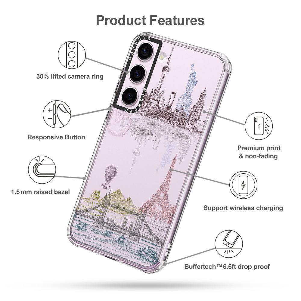 World Landscape Phone Case - Samsung Galaxy S23 Case - MOSNOVO