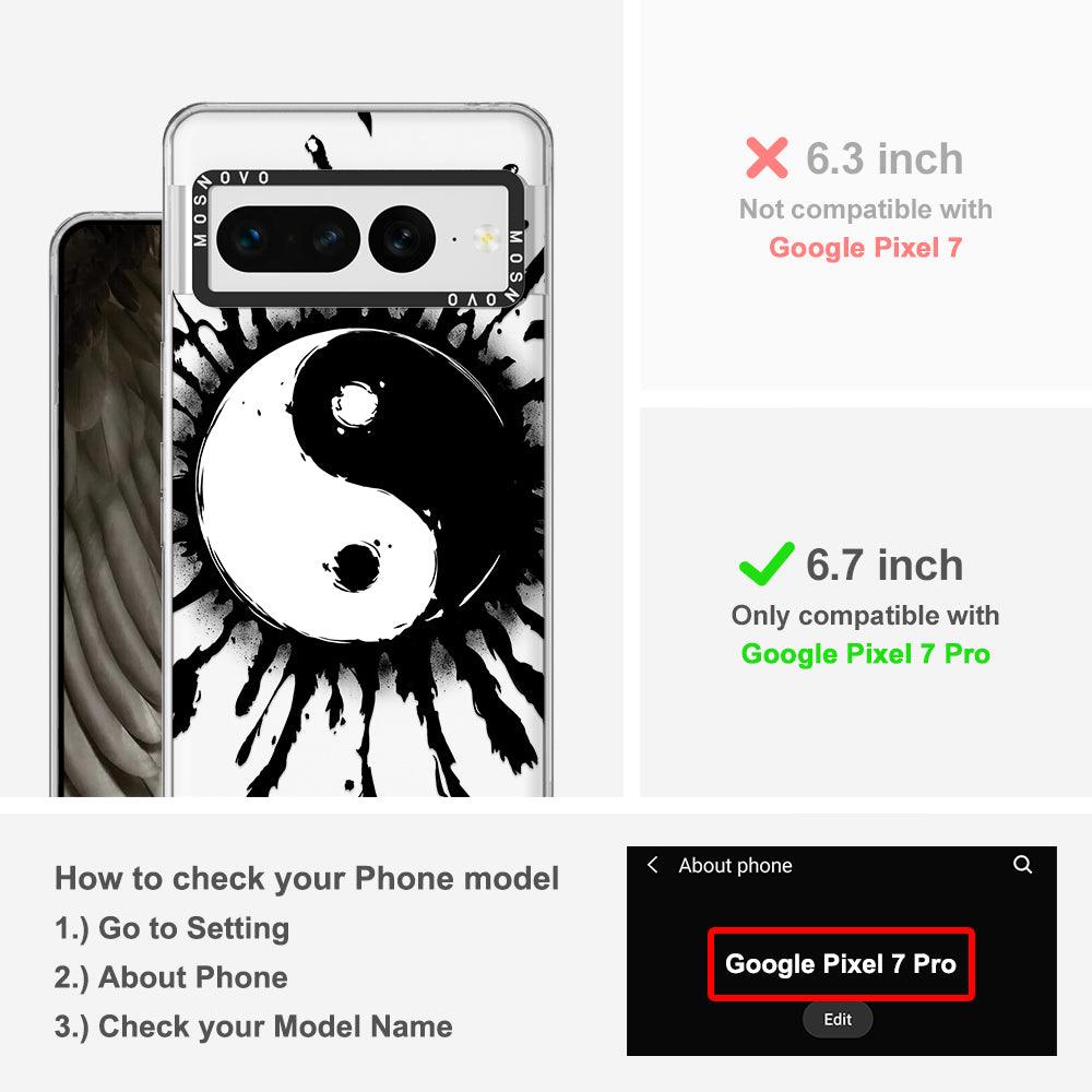 Ying Yang Phone Case - Google Pixel 7 Pro Case - MOSNOVO