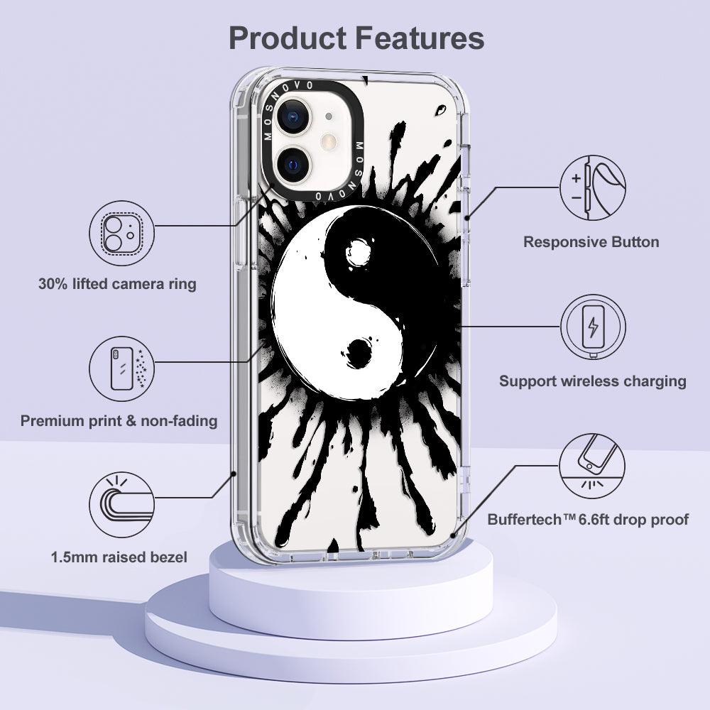 Ying Yang Phone Case - iPhone 12 Mini Case - MOSNOVO