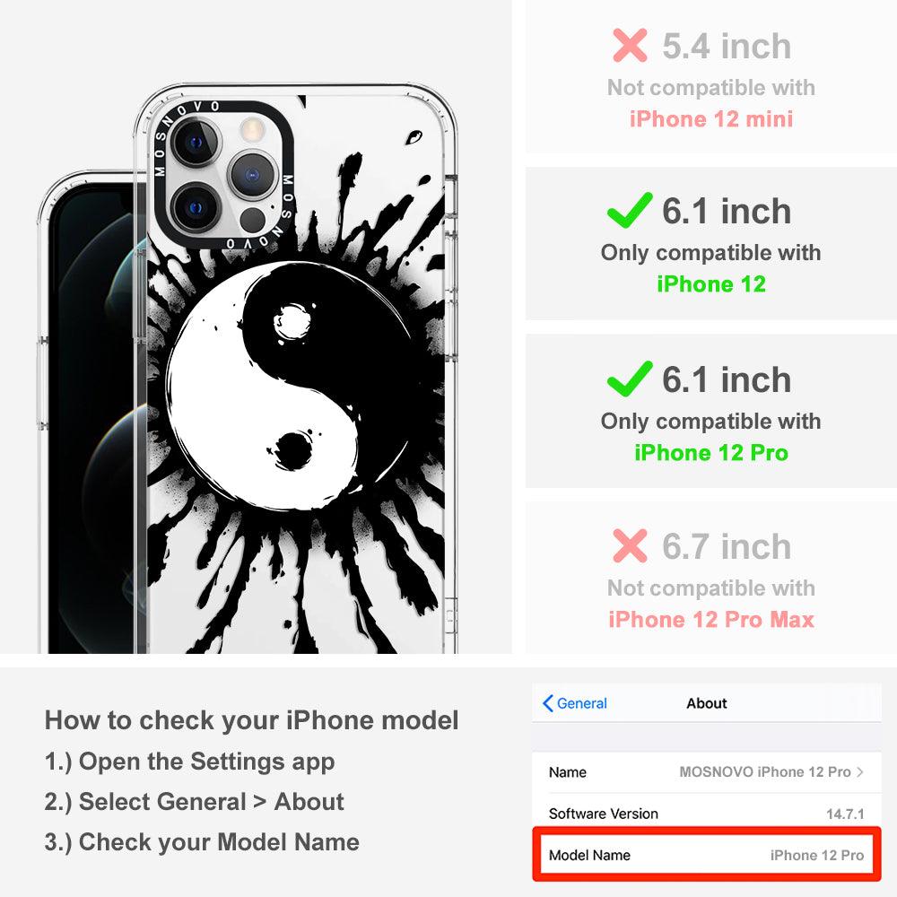 Ying Yang Phone Case - iPhone 12 Pro Case - MOSNOVO