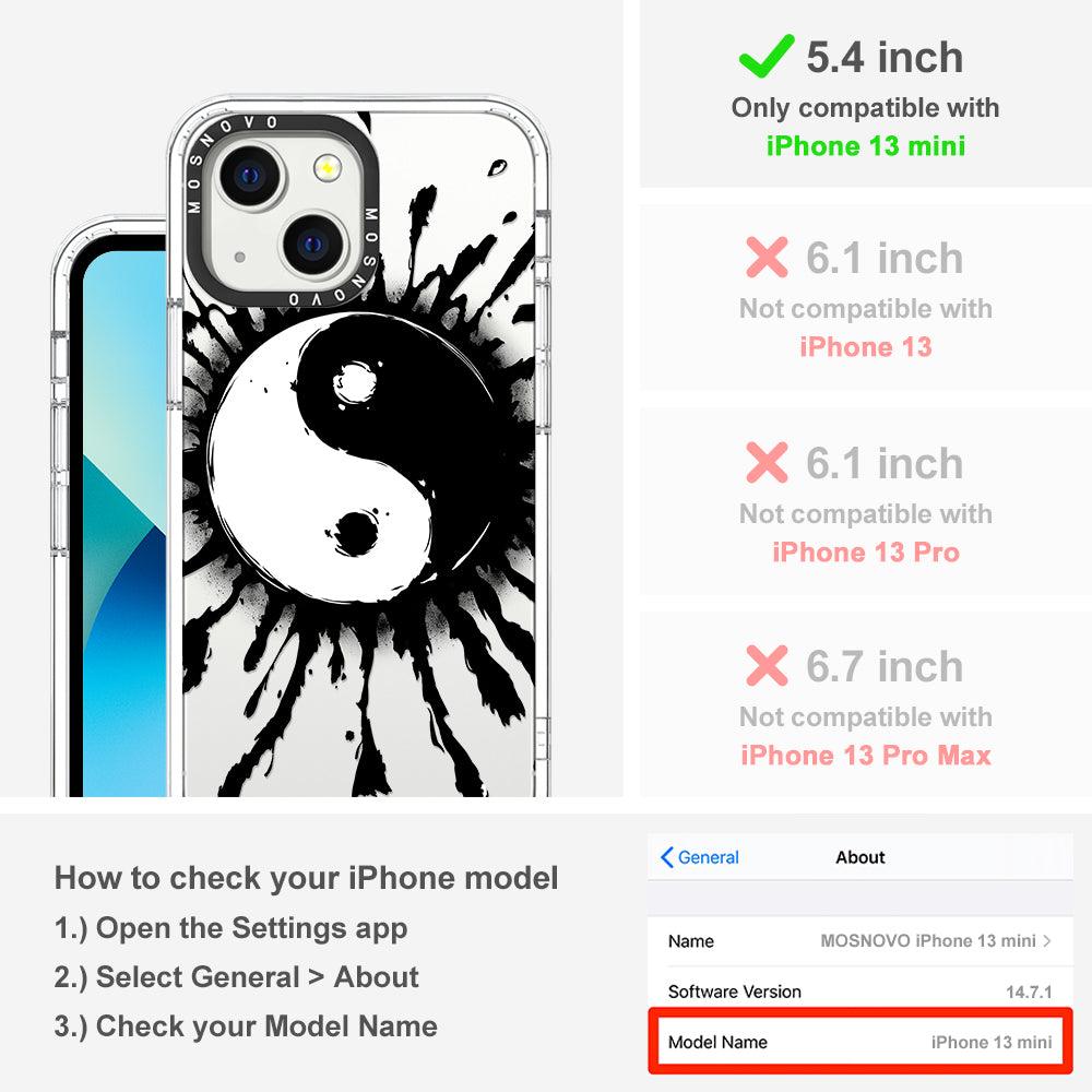 Ying Yang Phone Case - iPhone 13 Mini Case - MOSNOVO