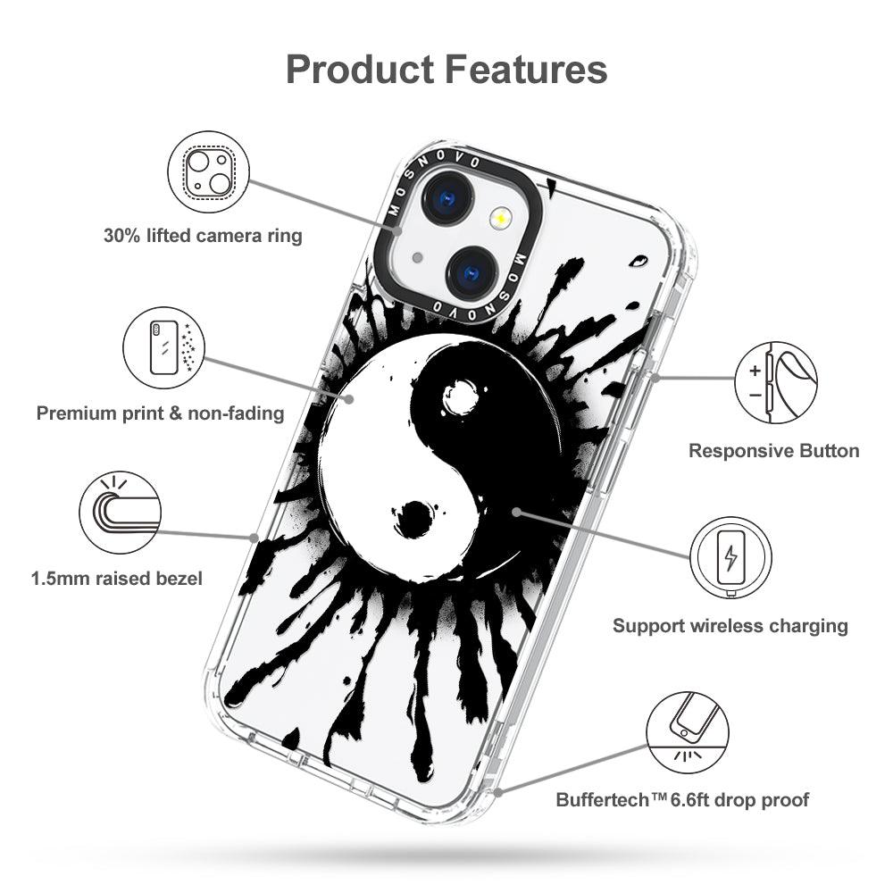 Ying Yang Phone Case - iPhone 13 Mini Case - MOSNOVO