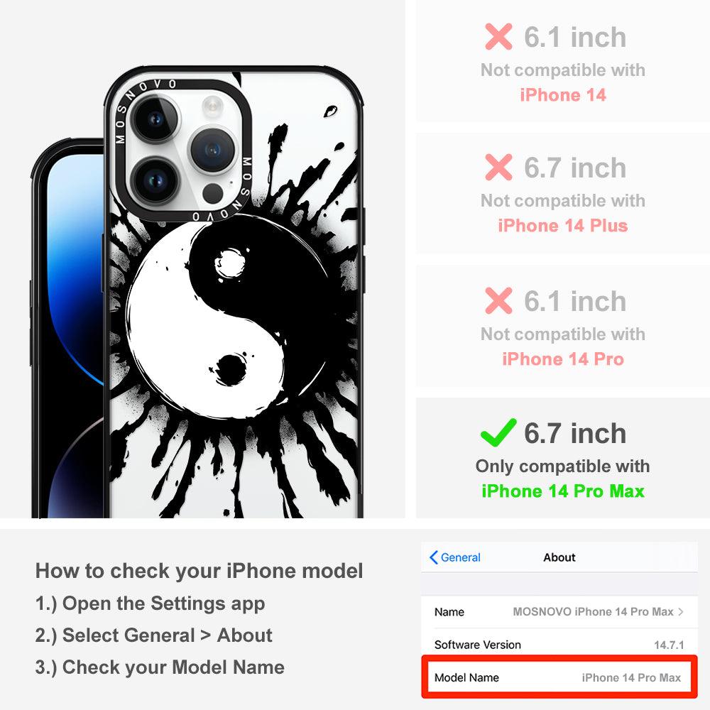 Ying Yang Phone Case - iPhone 14 Pro Max Case - MOSNOVO