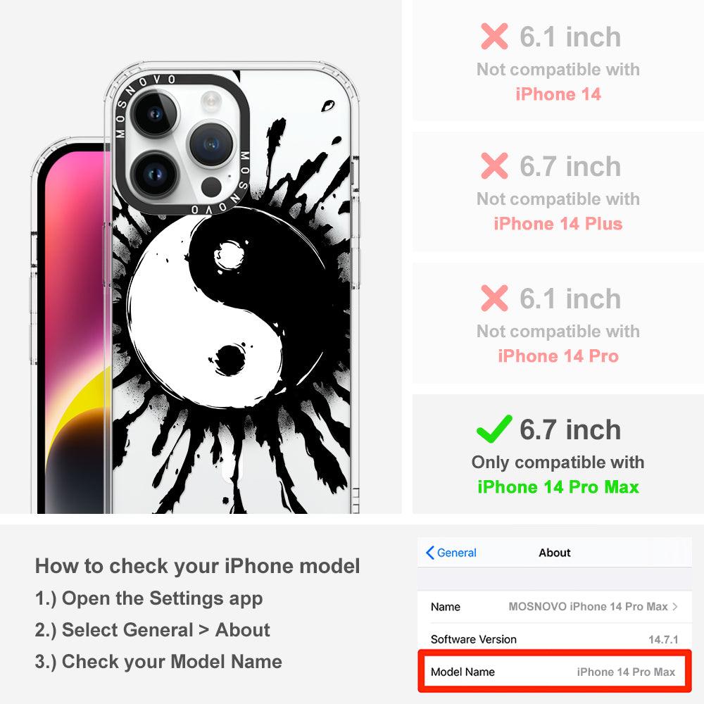 Ying Yang Phone Case - iPhone 14 Pro Max Case - MOSNOVO