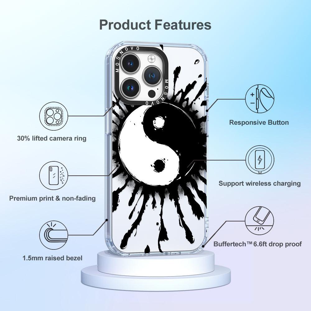 Ying Yang Phone Case - iPhone 14 Pro Max Case - MOSNOVO