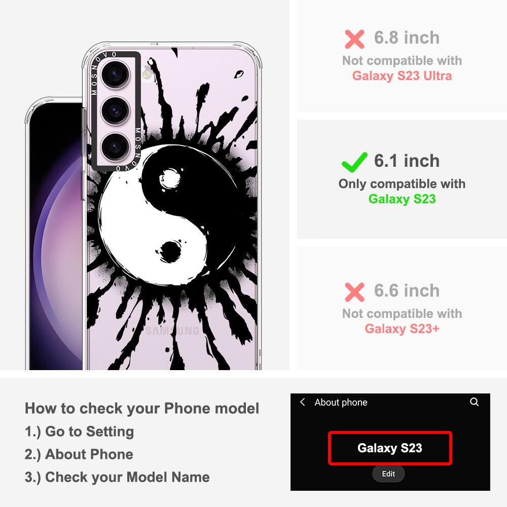 Ying Yang Phone Case - Samsung Galaxy S23 Case - MOSNOVO