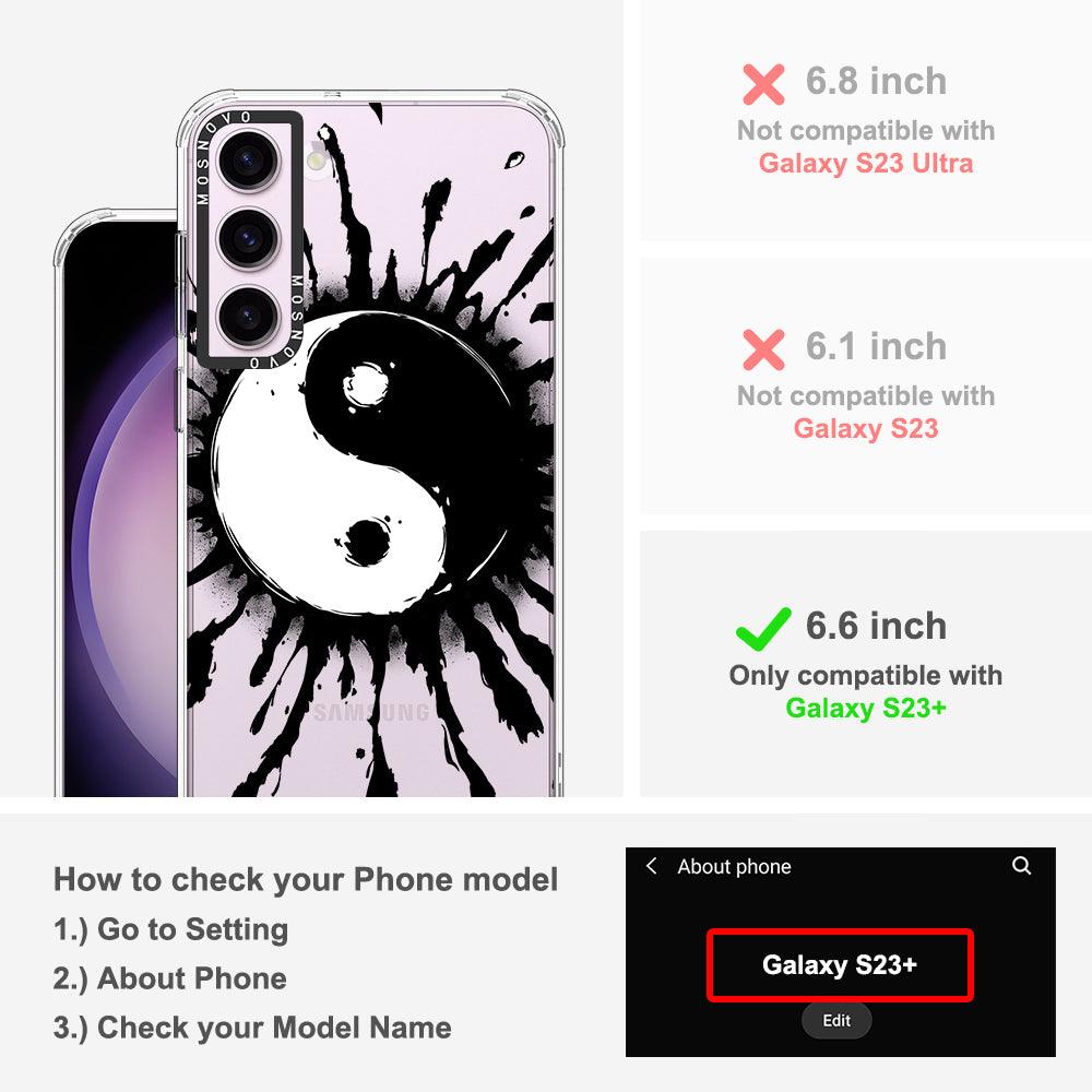 Ying Yang Phone Case - Samsung Galaxy S23 Plus Case - MOSNOVO