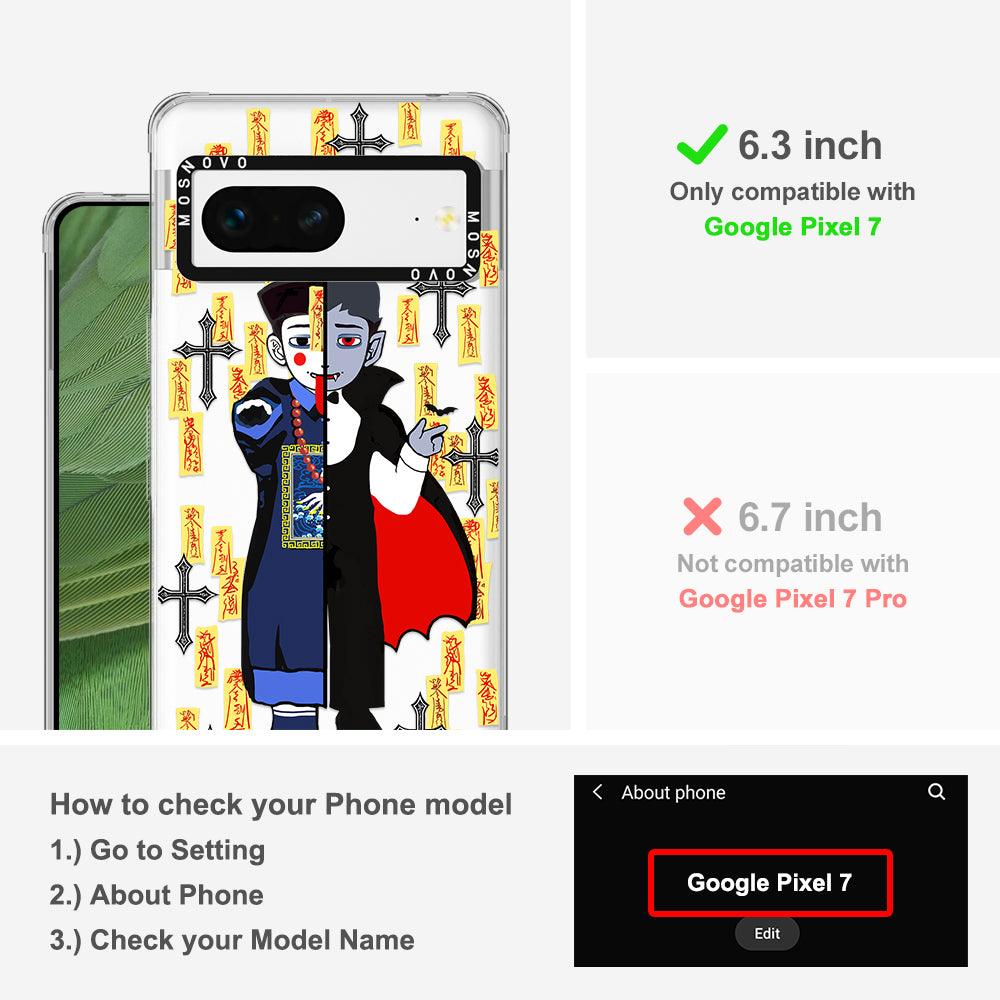 Zombie Vs Vampire Phone Case - Google Pixel 7 Case - MOSNOVO