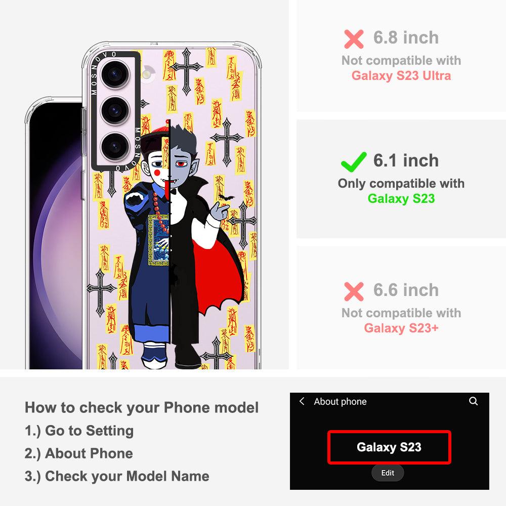Zombie Vs Vampire Phone Case - Samsung Galaxy S23 Case - MOSNOVO